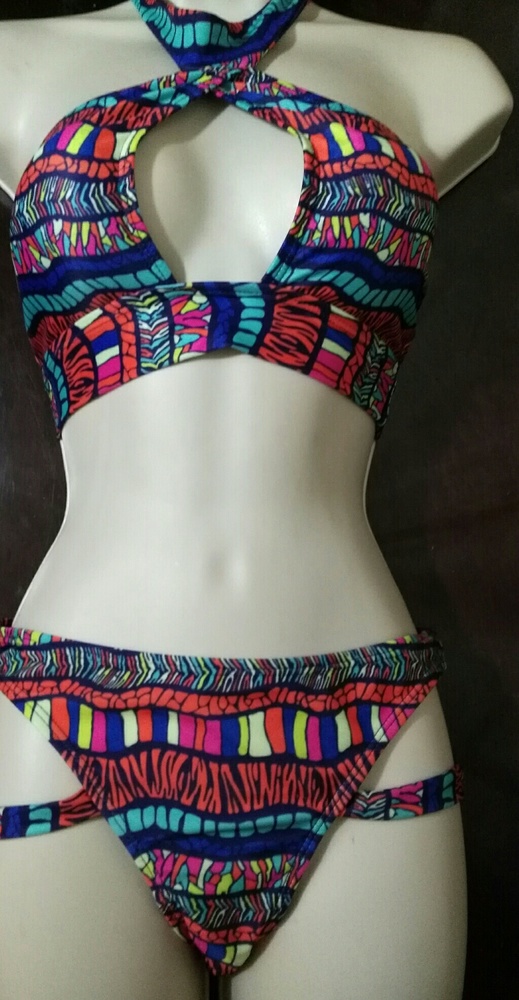 🌻 *NEW* IN STOCK*  2pc Pink, Yellow, Blue and Orange Swimsuit